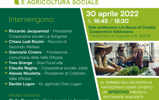 FOOD NETWORKS Reti locali di solidarietà, inclusione e agricoltura sociale 